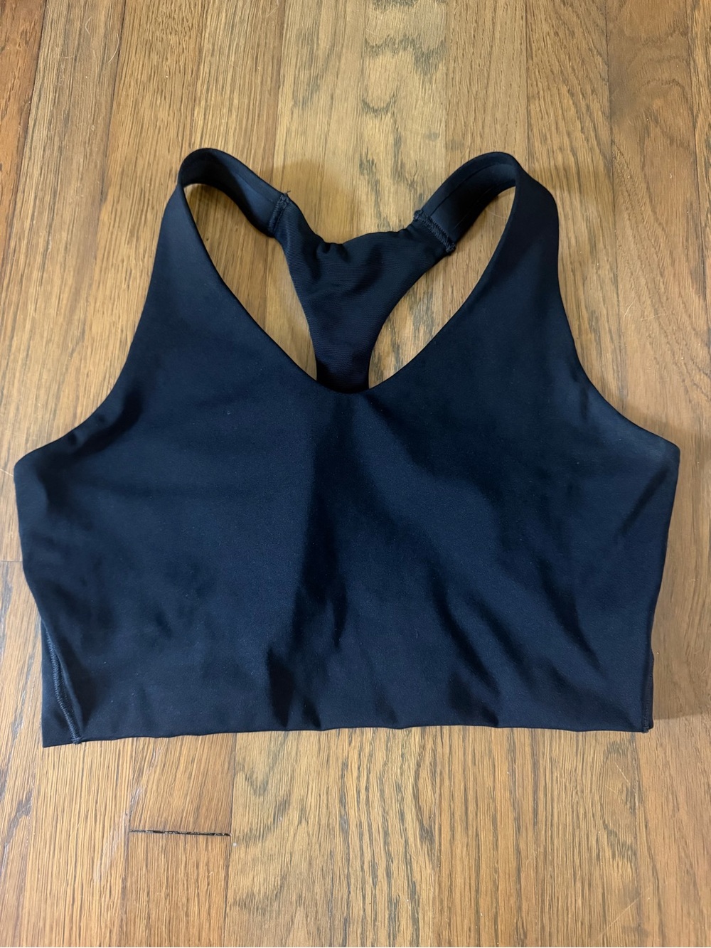SPANX Black Racerback Crop Bra Top